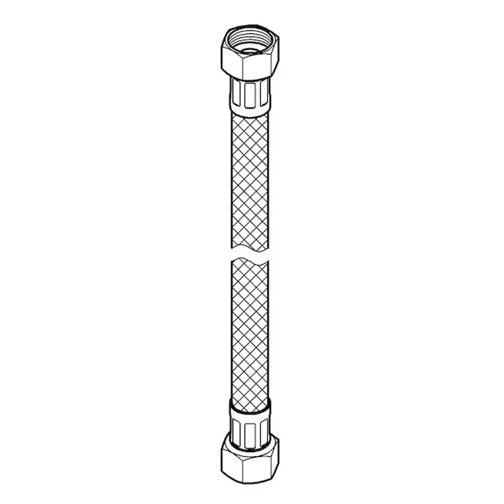 Produktbild: GROHE Anschlussschlauch 07227 für Taron Duschsystem 1/2"x1/2"x770, 07227000.