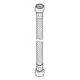 Produktbild: GROHE Anschlussschlauch 07227 für Taron Duschsystem 1/2"x1/2"x770, 07227000.