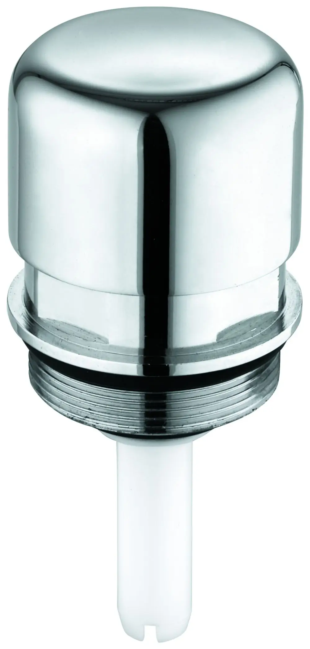 Chromene Aufputz-Umstellung von Grohe, geeignet für Armaturen bis Baujahr 1997. Das Produkt hat eine glatte, glänzende Oberfläche und einen kurzen Auslass.