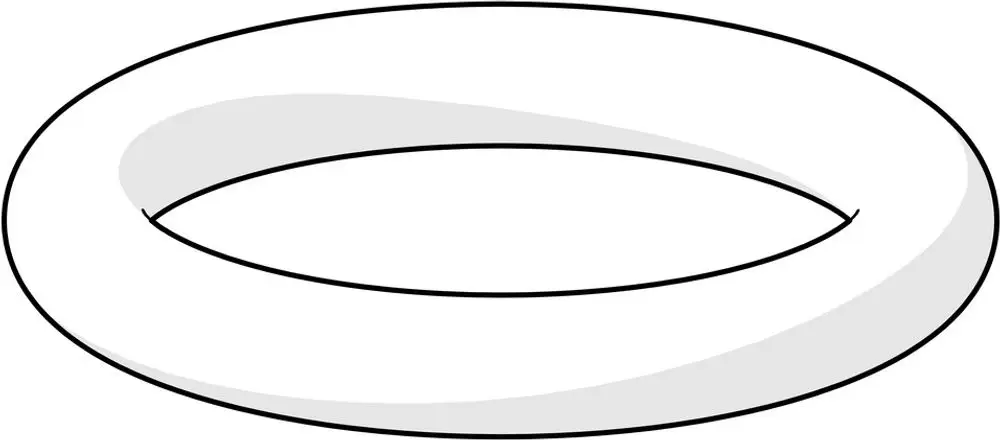 Weißer O-Ring mit durchgehendem runden Querschnitt, geeignet für Dichtungsanwendungen. Typische Verwendung in technischen Anwendungen, auch von der Marke HANSA.