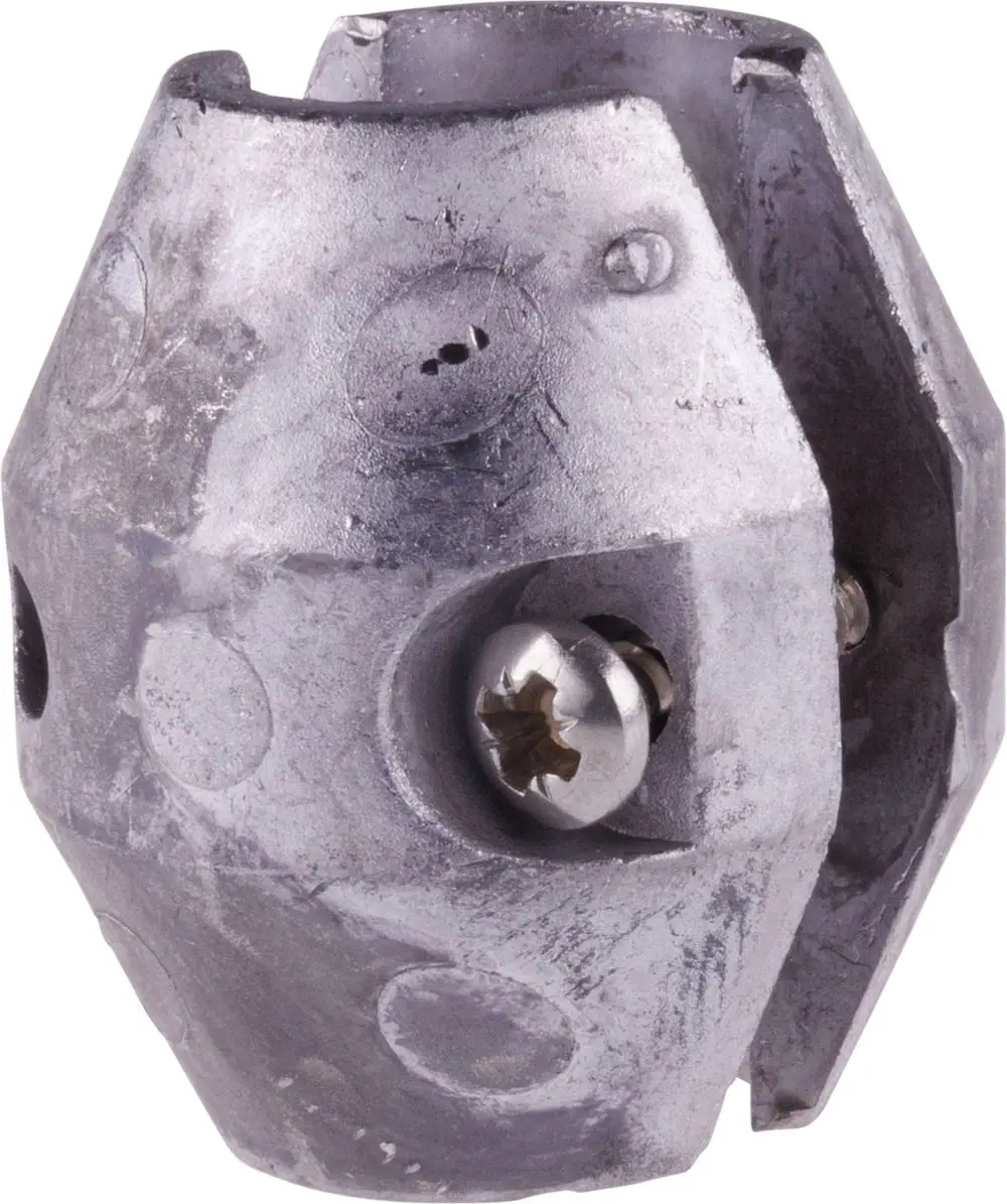 Gegengewicht von HANSA in kugelförmiger Form aus Metall, mit Schlitzen und Schrauben an der Oberfläche zur Befestigung oder Einstellung.