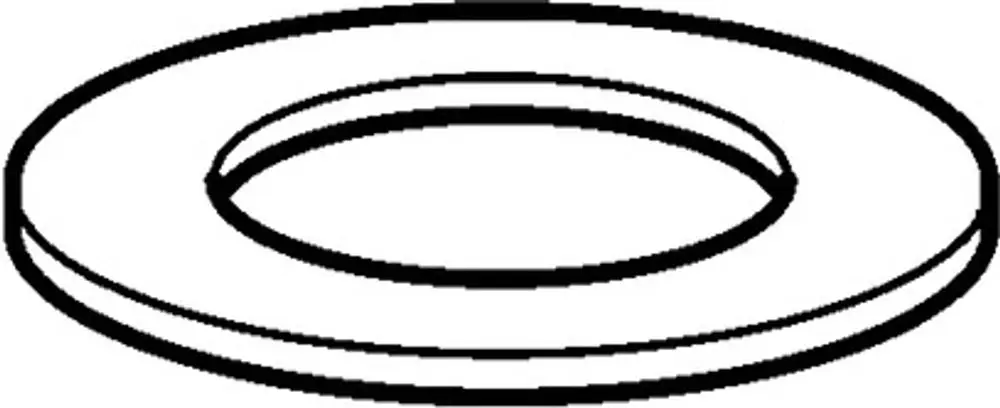 Schwarze Dichtung mit ringförmigem Design von HANSA, die für die Abdichtung in mechanischen Anwendungen geeignet ist.