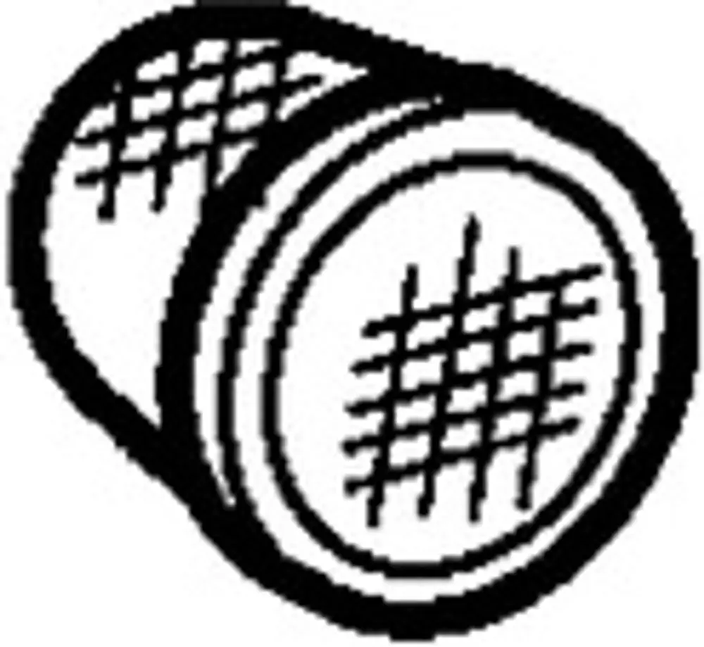 Sieb von HANSA in zylindrischer Form mit einem gitterartigen Muster auf der Oberfläche. Eignet sich zum Filtern oder Sieben von Flüssigkeiten oder festen Zutaten.