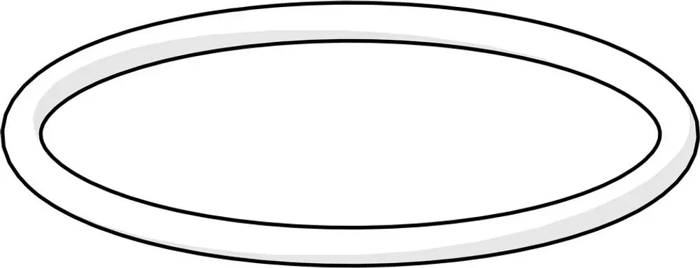 Zylindrischer O-Ring in neutralem Design, passend für diverse Anwendungen. Marke HANSA.