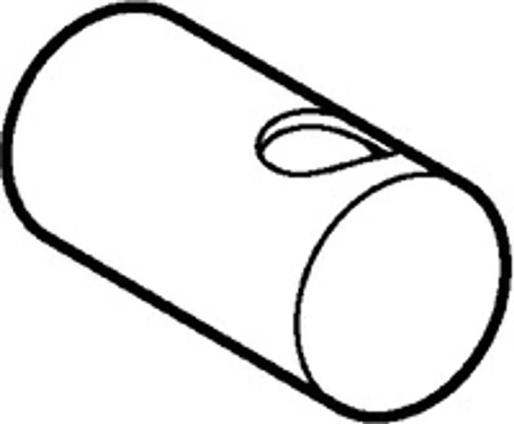 Wandhalter von HANSA in zylindrischer Form mit einer seitlichen Öffnung, geeignet für die Wandmontage.