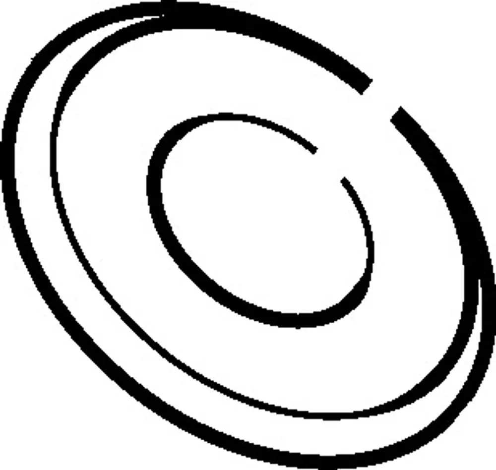 Runde Ringschraube von HANSA, ohne sichtbare Maße, mit mehreren konzentrischen Ringen, auf weißem Hintergrund.