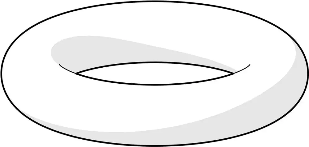 Weißer O-Ring von HANSA in der Form eines Hohlzylinders mit offener Mitte, dargestellt in einer schlichten, minimalen Zeichnung.