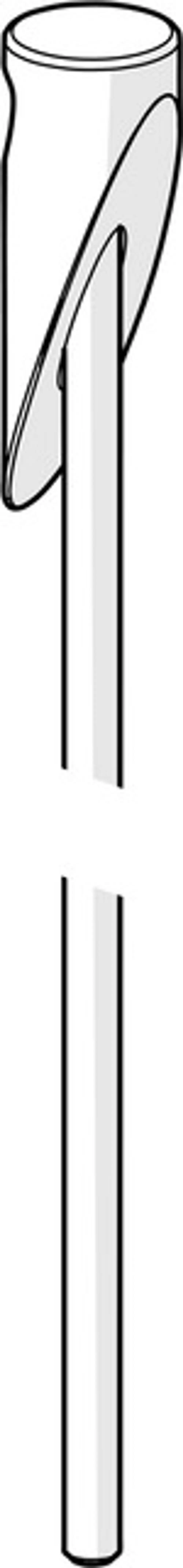 Zugstange mit Knopf in Chromoptik, zur Nutzung in Verbindung mit Hansa-Produkten, veranschaulicht durch einfache, klare Form und Material.