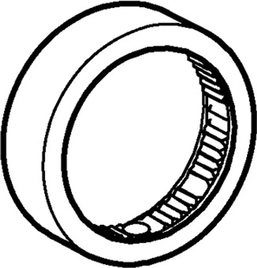 Chromfarbener Absperrgriff von HANSA, ohne erkennbare Maße, mit einer runden, hohlen Form und inneren Rillen zur Befestigung.