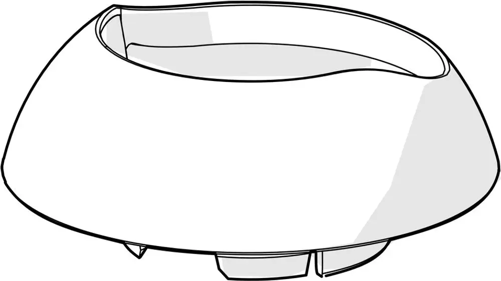 Abdeckkappe in Chromfarbe von HANSA, oval mit abgerundetem Rand und flachem Innenraum, für eine einfache Montage und vielseitige Anwendung.