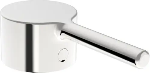 Chromfarbener Hebel zur Steuerung, klar strukturiert und aus hochwertigem Material, hergestellt von HANSA. Ideal für Sanitärinstallationen.