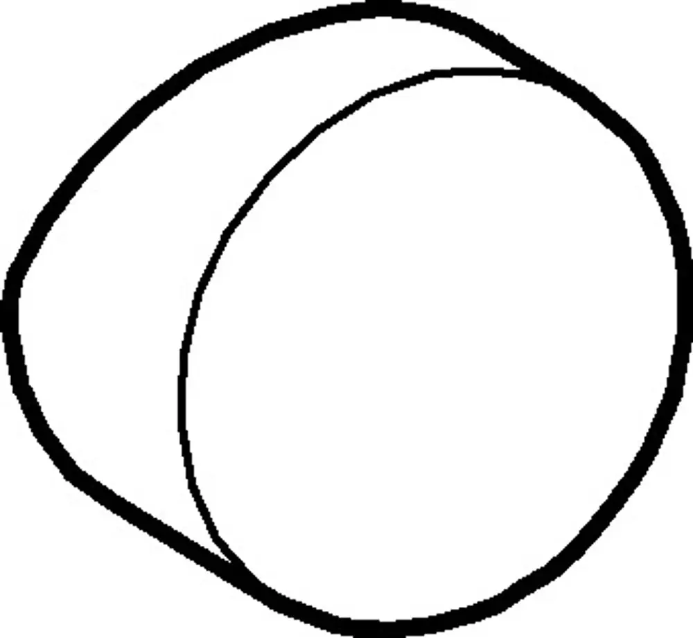 Abdeckkappe in runder Form, vermutlich aus Metall, mit glatter Oberfläche, die für Produkte der Marke HANSA geeignet ist.