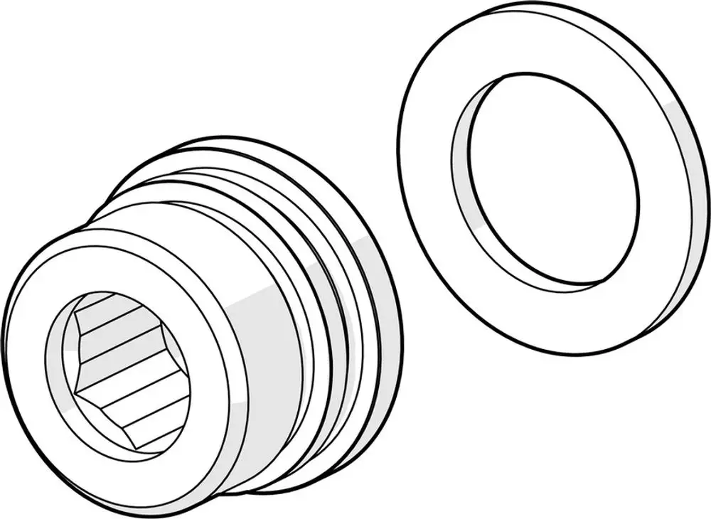 Gezeigte Produkte sind ein HANSA-Sitz mit Gewinde und eine darunter liegende Dichtung. Beide Teile sind in einer schematischen Darstellung abgebildet.