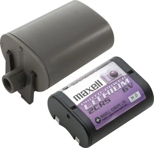 Batteriegehäuse mit integrierter Lithiumbatterie, Hersteller HANSA. Das Gehäuse ist für die sichere Unterbringung der Batterie konzipiert.
