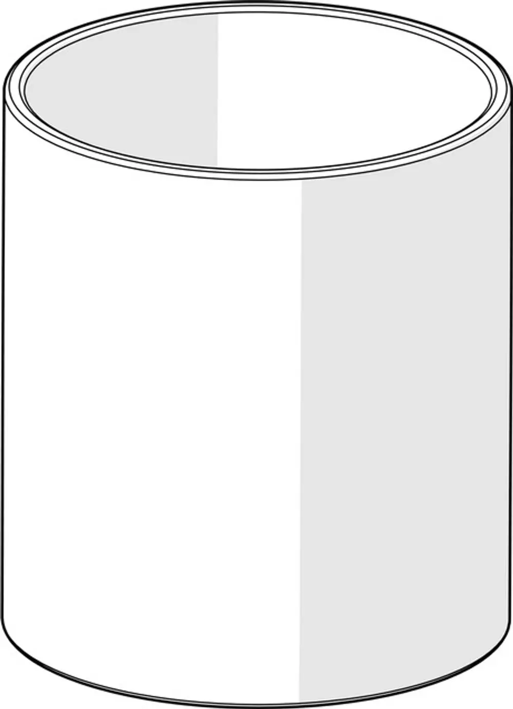 Kreisförmiger, transparenter Kunststoffadapter von HANSA mit glatter Oberfläche. Der Adapter hat gerade Kanten und ist geeignet für verschiedene Anwendungen.