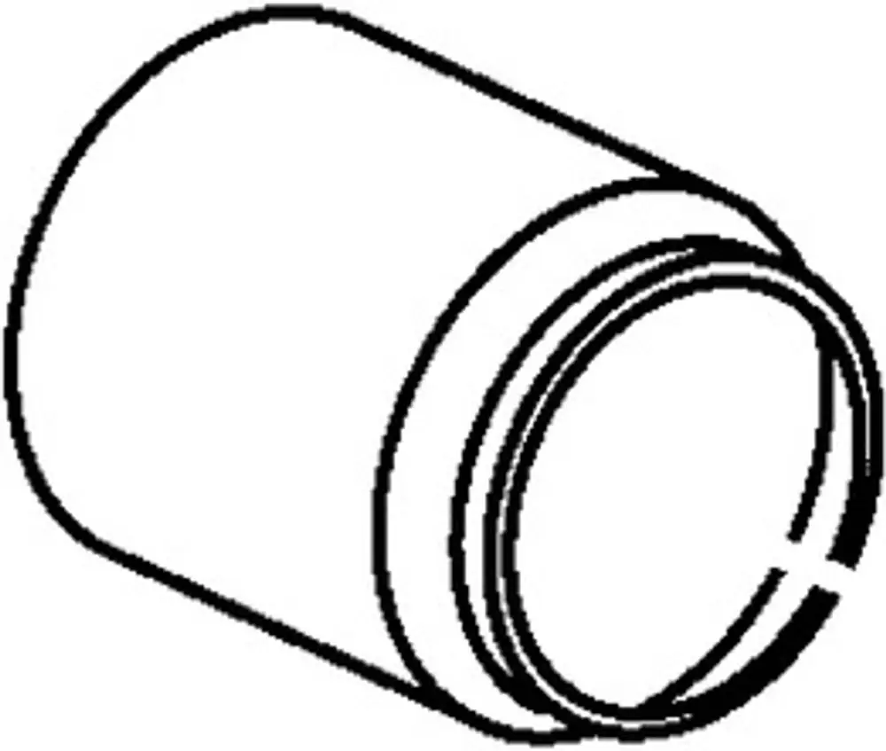 Chromfarbene Abdeckkappe von HANSA, zylindrische Form mit einem Rand, der einen engen Durchmesser aufweist. Ideal zum Abdecken von Öffnungen oder Anschlüssen.