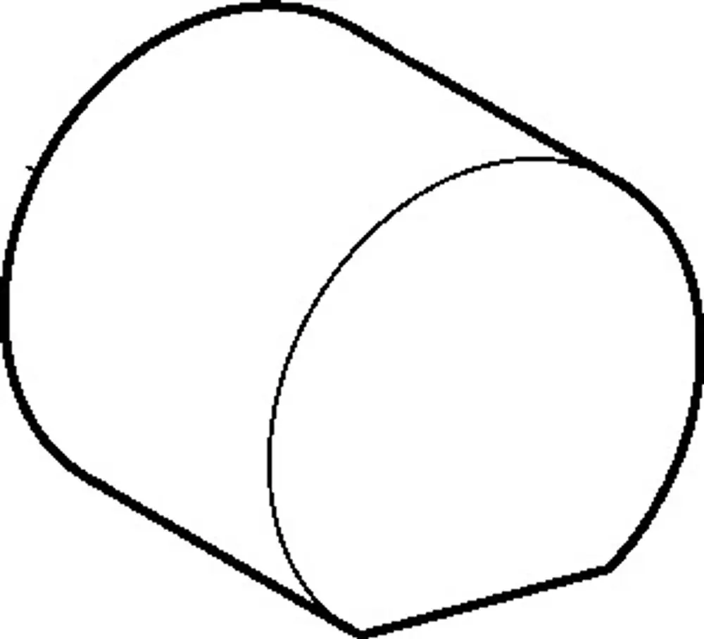 Chromfarbener Griff von HANSA, zylindrische Form mit abgerundetem Ende und einem simplen Design, geeignet für verschiedene Anwendungen in der Sanitärinstallation.