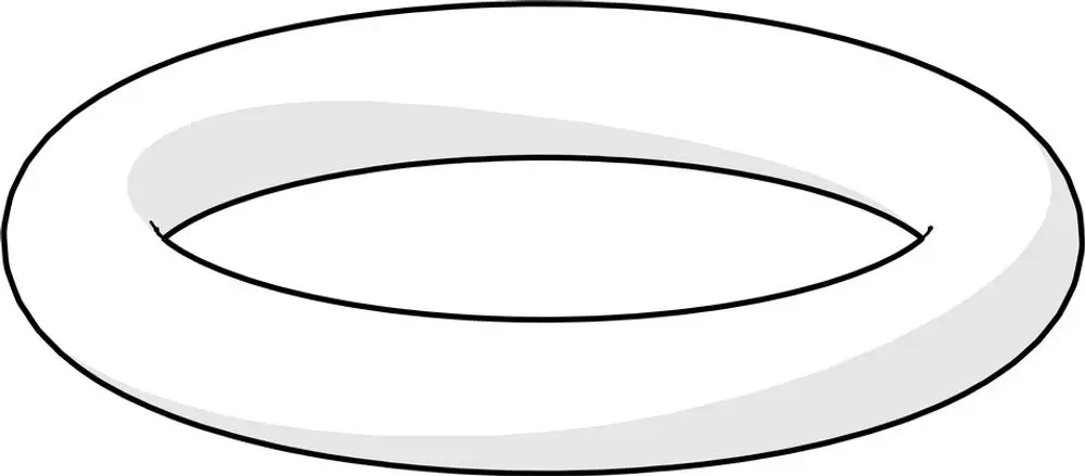 Weißer O-Ring mit rundem Querschnitt, geeignet für Dichtungsanwendungen, von der Marke HANSA.