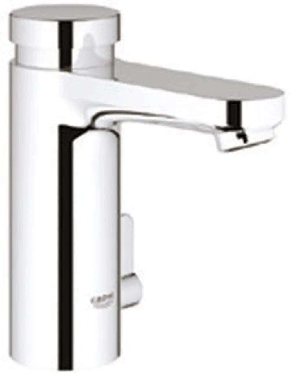 GROHE-Waschtischarmatur in chromfarbener Ausführung mit Hebel und Auslauf, geeignet für die Steuerung des Wasserflusses und der Temperatur.
