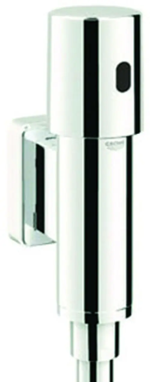 Grohe Urinal-IR-Elektronik in Chrom, mit einem hochglänzenden, modernen Design. Aufputzmontage, betrieben mit einer 6V-Batterie.