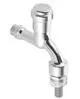 Chromfarbener Wasserhahn mit seitlichem Anschluss, geeignet für Rohrbelüfter, von Grohe. Die Bauform zeigt einen geschwungenen Auslauf und eine einfache Bedienkappe.