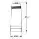 Produktbild des GROHE BWT-Austauschfilters GROHE Blue 40404_1 S-Size, 40404001 mit Maßen: Höhe 234, Durchmesser 88.