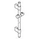 Grohe Brausestange aus Metall in chrom mit vertikalen und horizontalen Halterungen zur Montage. Design für Duschzubehör, klar strukturiert.