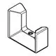 Metallischer Haken in chromfarbener Ausführung, geeignet für die Wandmontage, dezent und funktional gestaltet, teil der Grohe Selection Cube Serie.