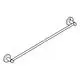 Ein grober Handtuchhalter von Grohe mit zwei Wandhaltern und einer horizontalen Stange. Das Design ist schlicht und funktional.
