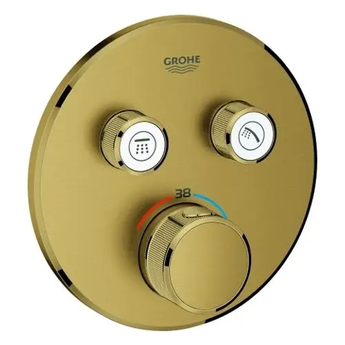 GROHE Thermostat Grohtherm SmartControl 29119 FMS rund 2 ASV cool sunrise geb., 29119GN0, Artikel in Kategorie