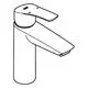 Grohe-Waschtischarmatur mit flachem Auslauf und Bedienhebel. Das Design ist schlicht und funktional, geeignet für moderne Badezimmeranwendungen.