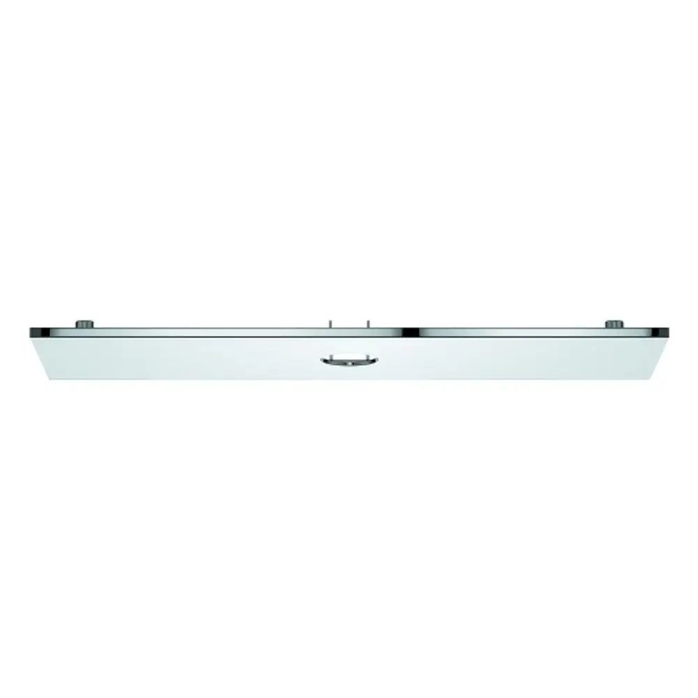GROHE Abdeckung in Chromfarbe, flaches, rechteckiges Design mit zwei Bedienelementen, geeignet für Deckenbrause.