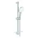GROHE-Brausestangenset-Tempesta-Cube-110-27928_3-600mm-2-Strahlarten-Ablage-chrom-27928003