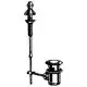Grohe Zugstangen-Ablaufgarnitur mit einem hebbaren Abfluss und einem Verbindungselement, geeignet für Waschtische. Entwurf in einem klassischen, funktionalen Design.