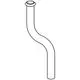 GROHE Urinal-Spülrohr mit einer gebogenen Form, tippenbasiert, ausgestattet für die Wandmontage. Oberfläche in Chrom.
