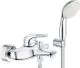GROHE-EH-Wannenbatt-Eurostyle-33592_3-mit-Wandhalterset-Hebel-offen-chrom-3359230A