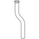 GROHE Urinal-Spülrohr mit gebogener Form, geeignet für Sanitärinstallationen. Aus Messing, verchromt, zeigt eine Verbindungsschnittstelle für die Montage.