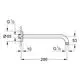 Grohe Brausearm mit einer Ausladung von 286 mm. Der Arm hat einen Durchmesser von 65 mm und ist für G½-Anschlüsse geeignet.