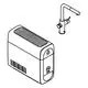 GROHE Produktansicht eines Wasserfiltrationsgeräts mit mündlicher Auslauf-Armatur. Der Auslauf hat einen Wandanschluss und einen Hebel zur Regulierung des Wasserflusses.