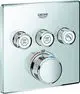 GROHE-Thermostat-Grohtherm-SmartControl-29126-eckig-FMS-3-Absperrventile-chrom-29126000