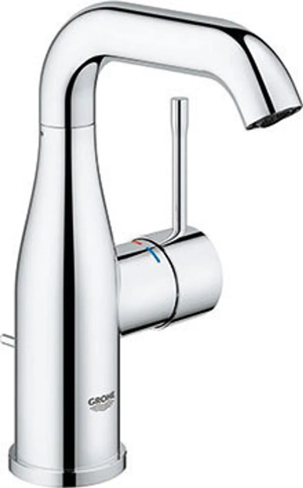 Grohe Einhebelmischbatterie mit U-Auslauf in chrom. Der Auslauf ist schwenkbar, ideal für Spülen oder Waschbecken.