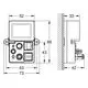 GROHE Bluetooth-Empfangseinheit in kompakter Bauform mit verschiedenen Anschlüssen und Bedienelementen zur Steuerung von Smart Home-Funktionen.