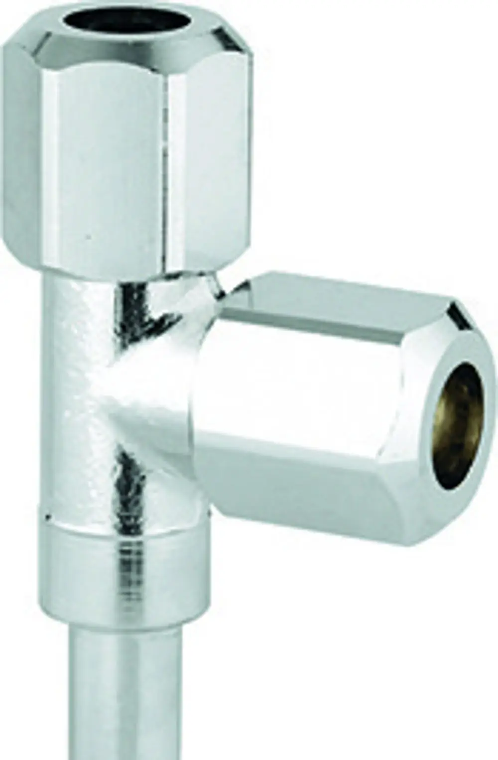 GROHE Abzweigstück mit zwei Anschlüssen, verchromt, für den Einsatz an Eckventilen in sanitärtechnischen Anwendungen.
