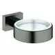 GROHE-Halter-Essentials-Cube-40508_1-hard-graphite-gebuerstet-40508AL1