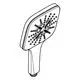 Grohe Handbrause in quadratischer Form mit vielen Düsen auf der Oberseite, geeignet zur Wandmontage. Griff in ergonomischer Form.