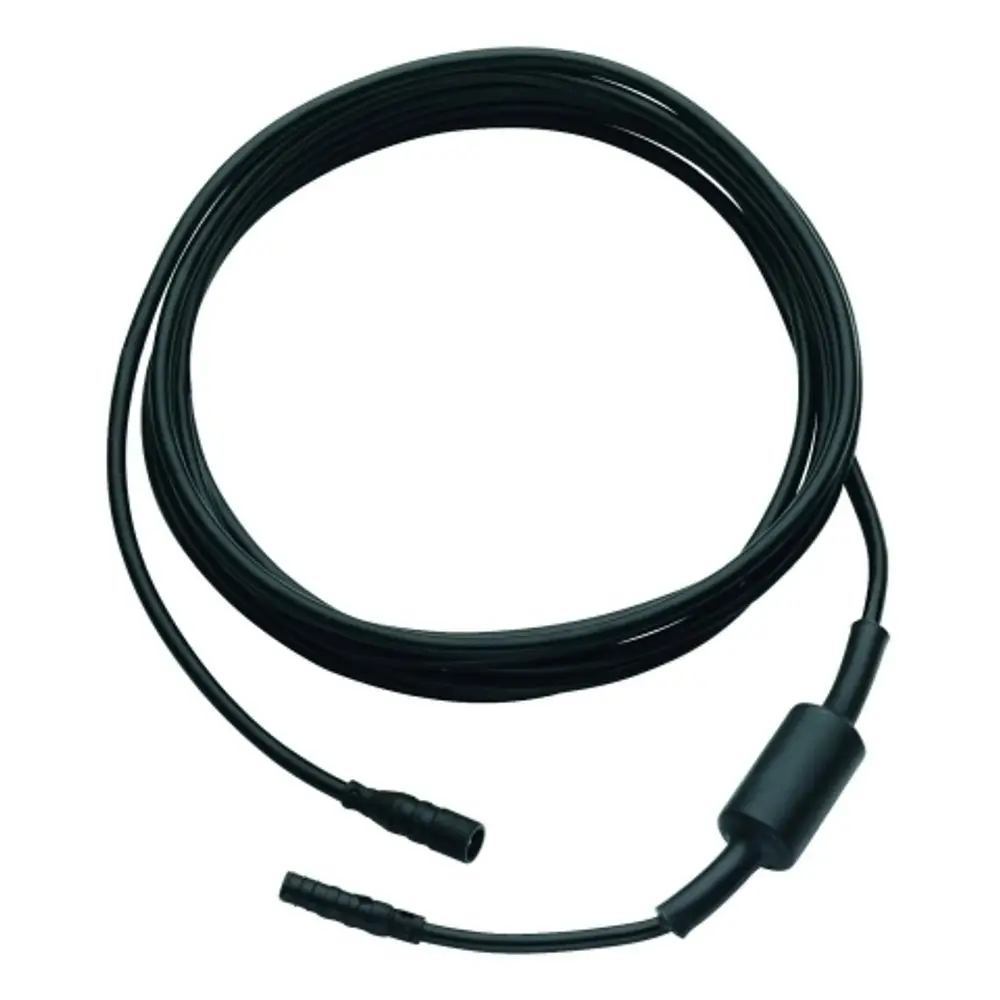 Schwarzes Verlängerungskabel mit zwei Steckanschlüssen, geeignet für die Verwendung mit Grohe Produkten.