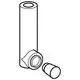 GROHE Wandeinbau-Spülrohr in zylindrischer Form mit einem angebauten Anschlussstück und einer abnehmbaren Kappe. Ideal für Wandeinbau-Spülkästen.