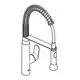 GROHE Küchenarmatur in Edelstahloptik mit flexibel schwenkbarem Auslauf und separater Brause zum Spülen. Ideal für den professionellen Einsatz in der Küche.
