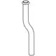 Grohe Urinal-Spülrohr mit Kröpfung, gerader Form und einem Anschluss oben. Eignet sich zur Verwendung in sanitären Anlagen.