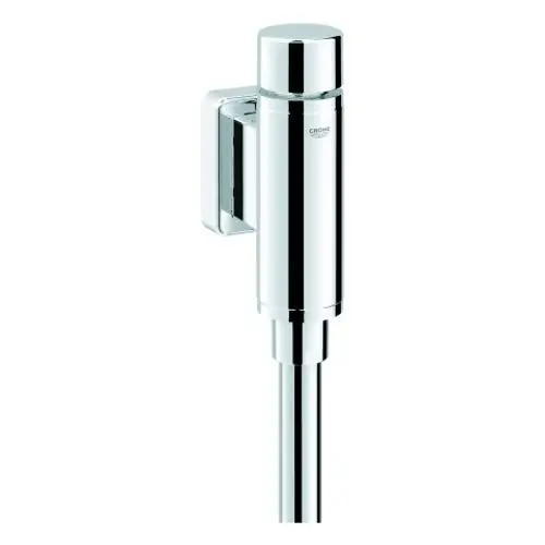 Chromatischer Wasserhahn mit schlankem Design und seitlichem Hebel, ideal für professionelle Anwendungen in der Sanitärinstallation.